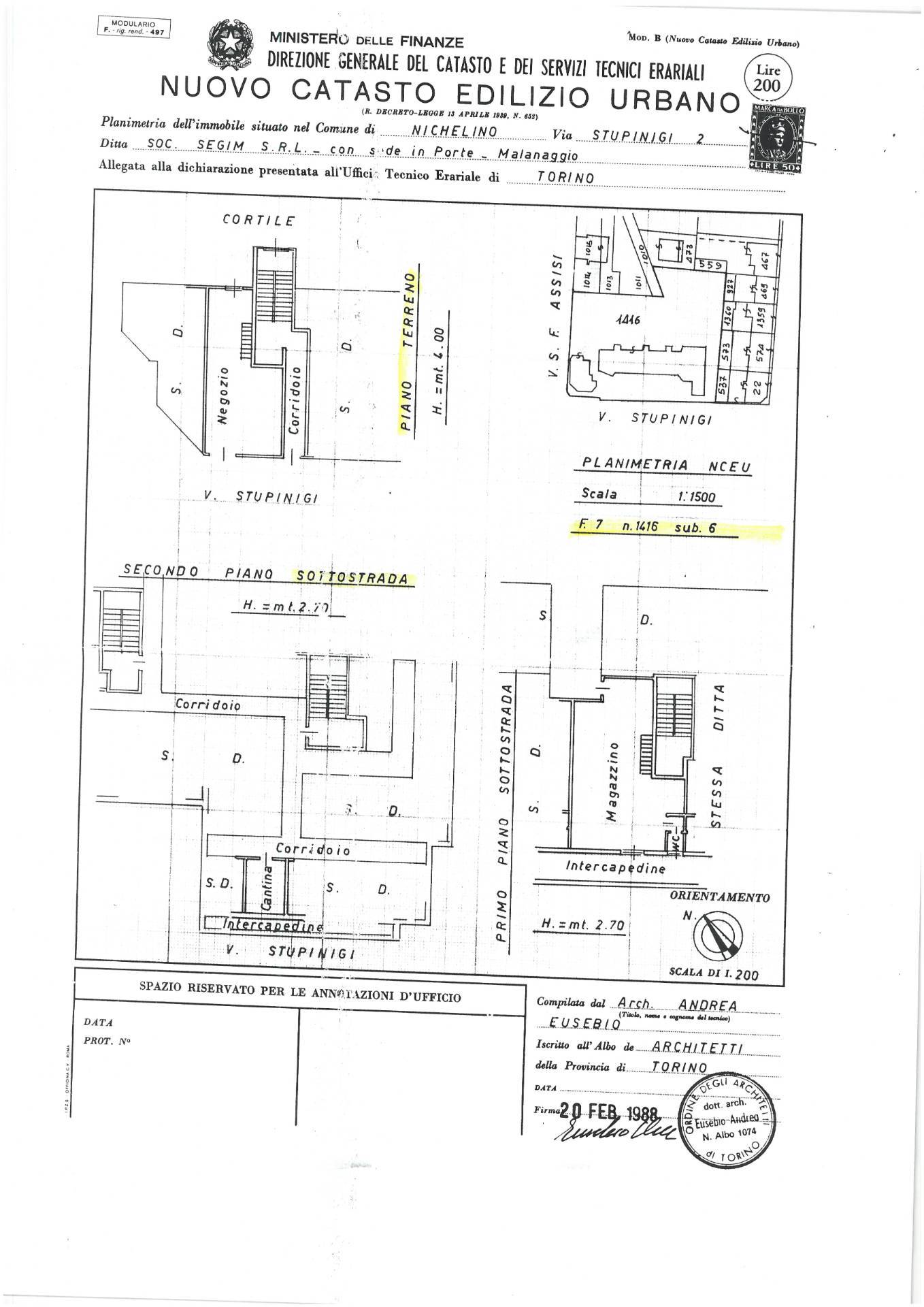 Locale commerciale in vendita a Nichelino, Centro