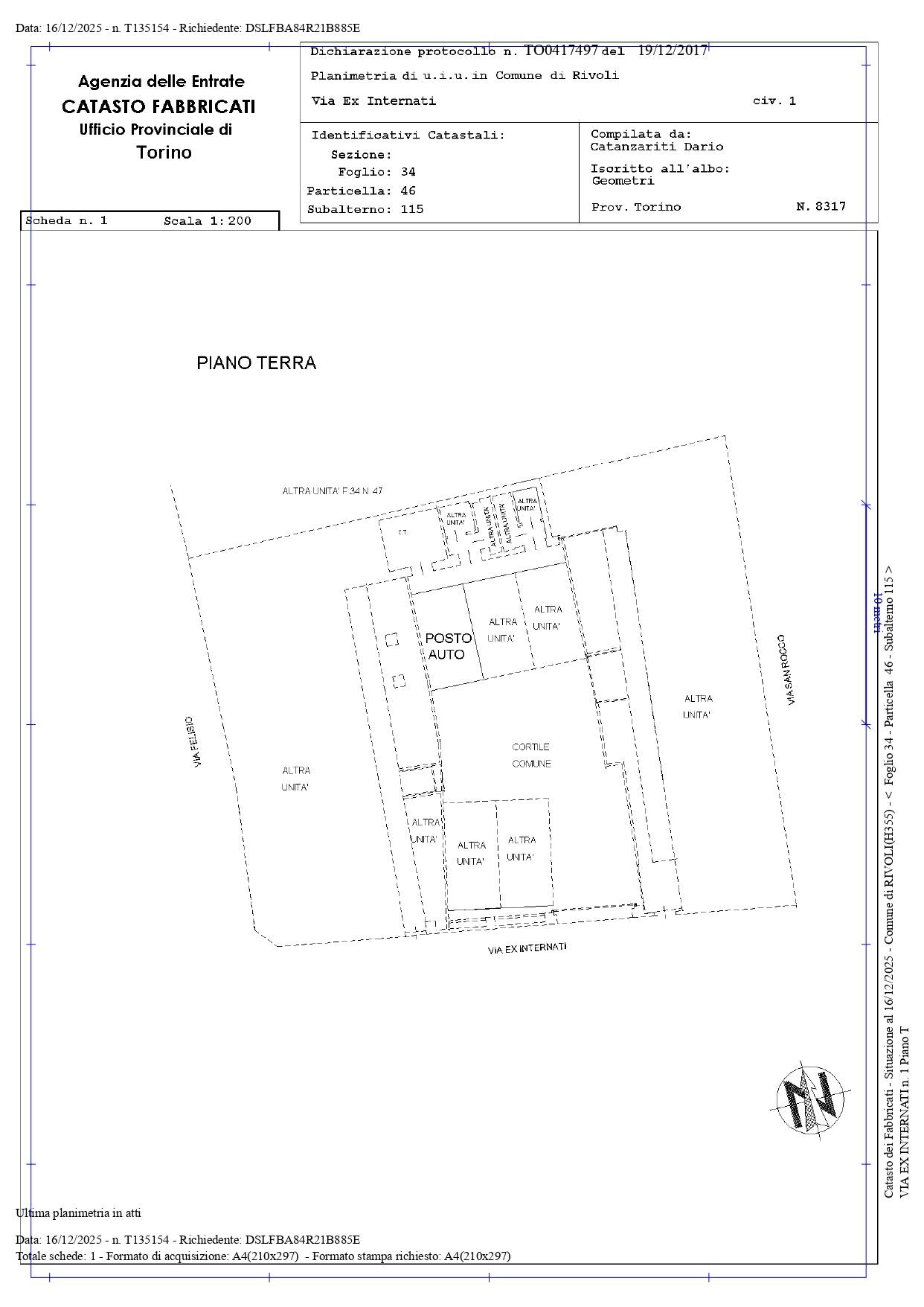Posto Auto in affitto a Rivoli, Cenro Storico