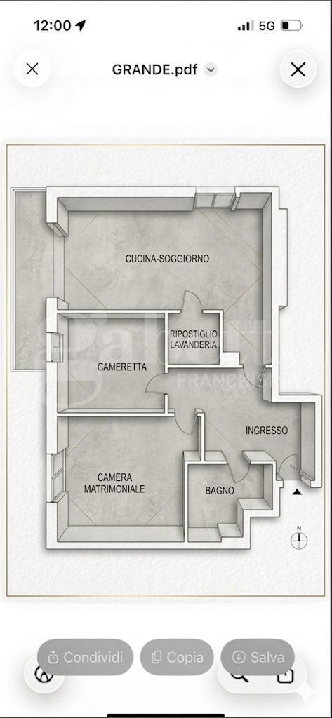 Trilocale ristrutturato a Palermo