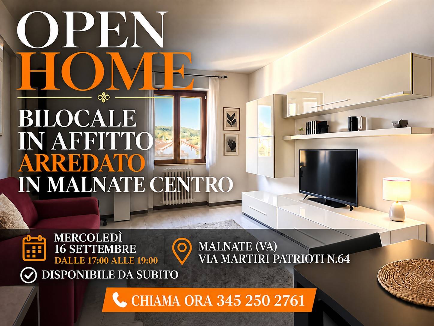 Appartamento in affitto a Malnate, Centro