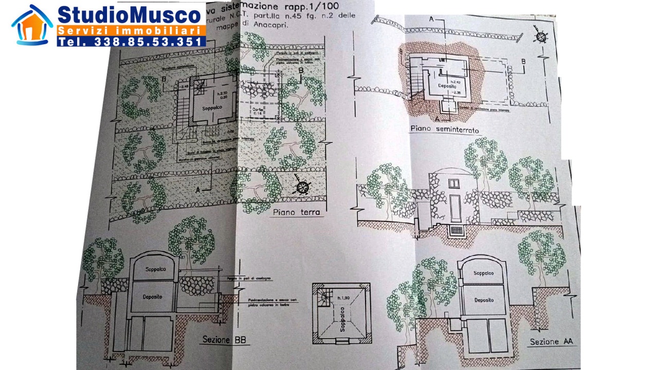 Terreno in vendita in via vecchia grotta azzurra, Anacapri