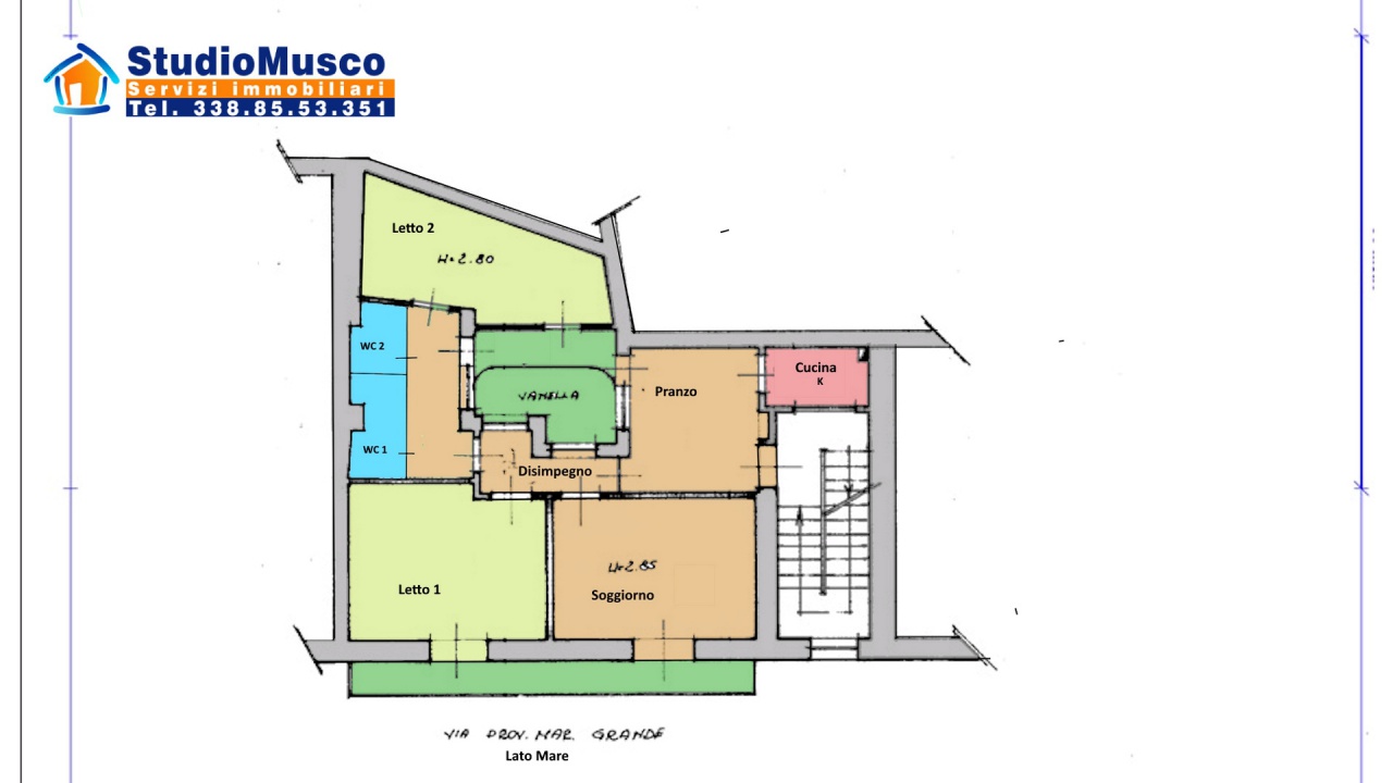 Quadrilocale in vendita in via prov. marina grande, Capri