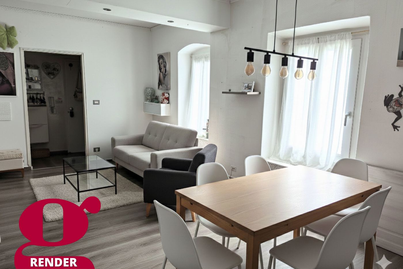 Quadrilocale con box a Arco