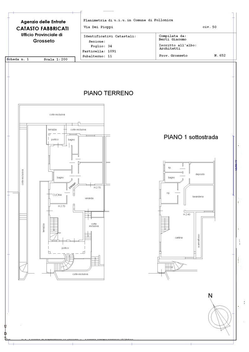 Villa con giardino in via dei pioppi, Follonica