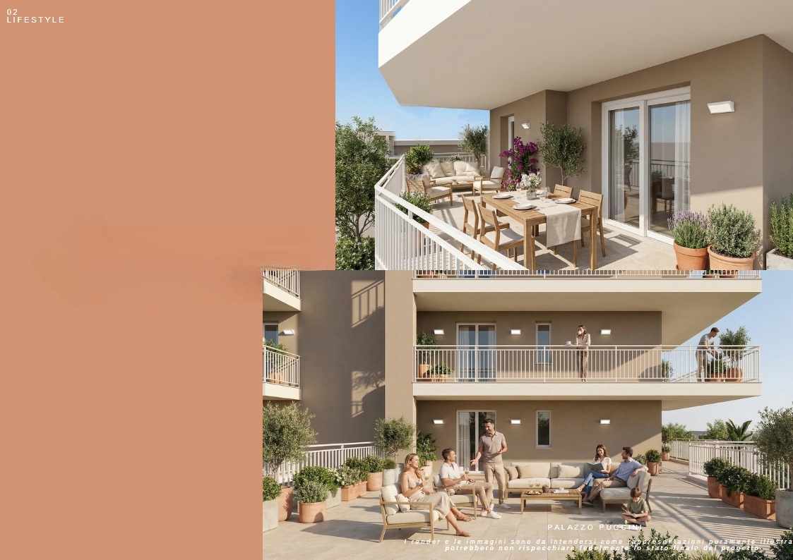 Trilocale con terrazzo in via puccini, Follonica
