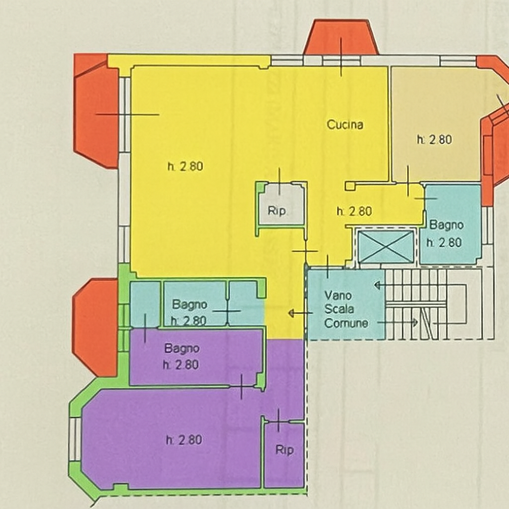Attico vista mare, Massa marina di