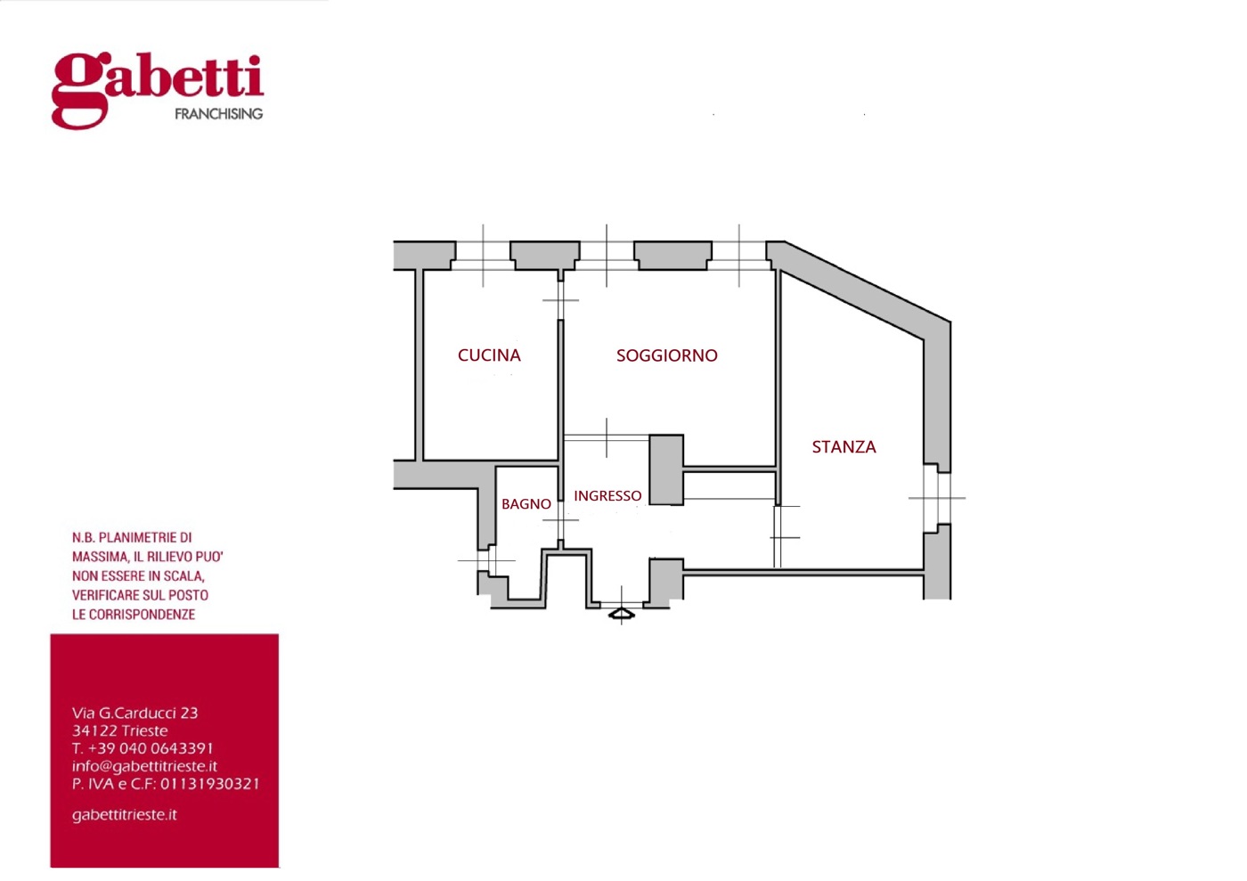 Bilocale da ristrutturare a Trieste
