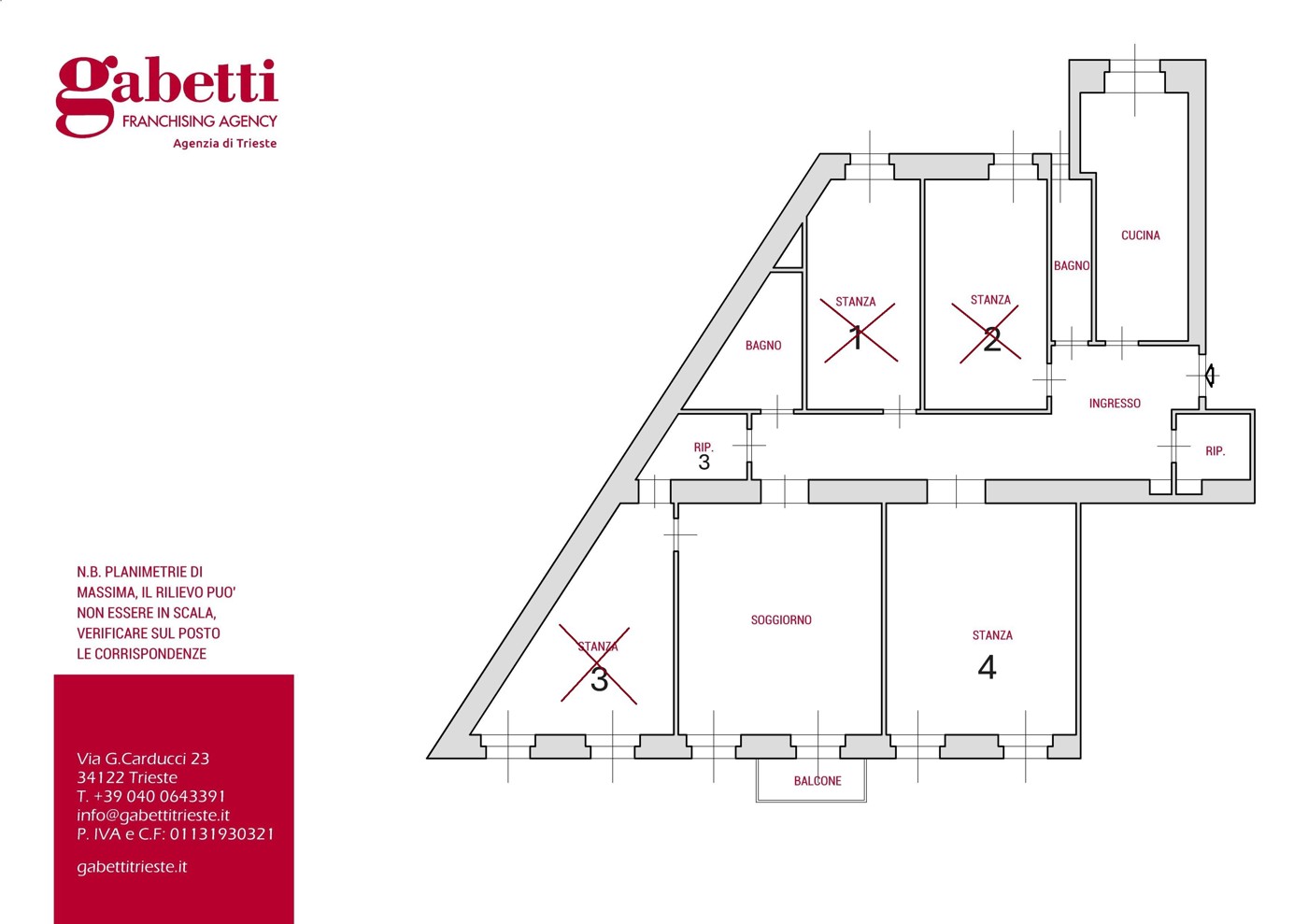 Appartamento arredato in affitto a Trieste