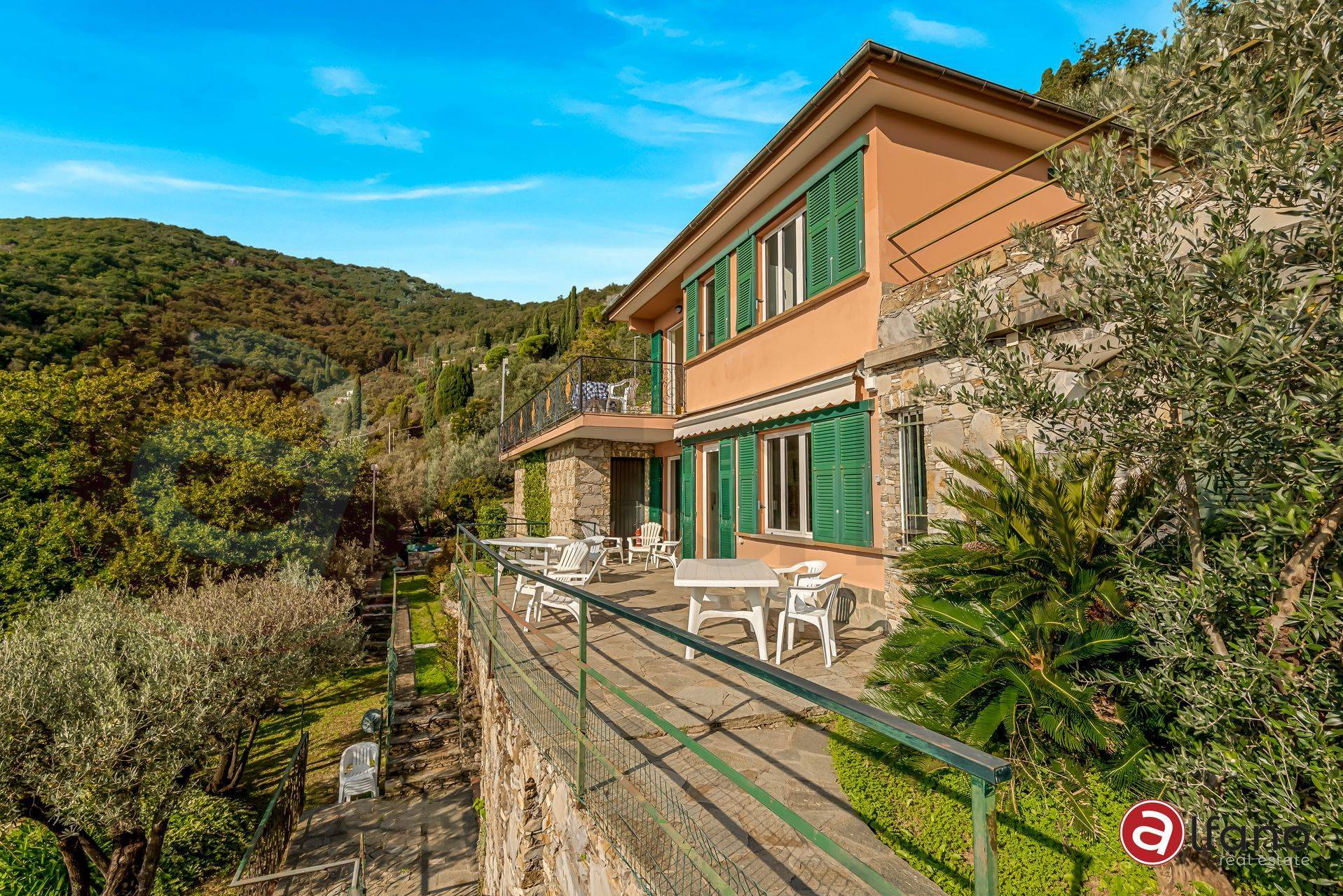 Villa con terrazzo a Recco