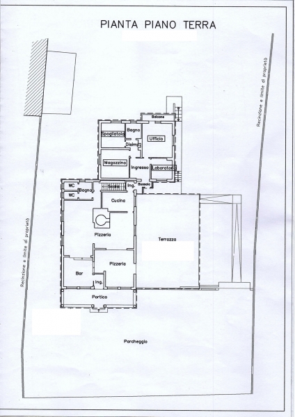 Locale commerciale con giardino a Tarcento