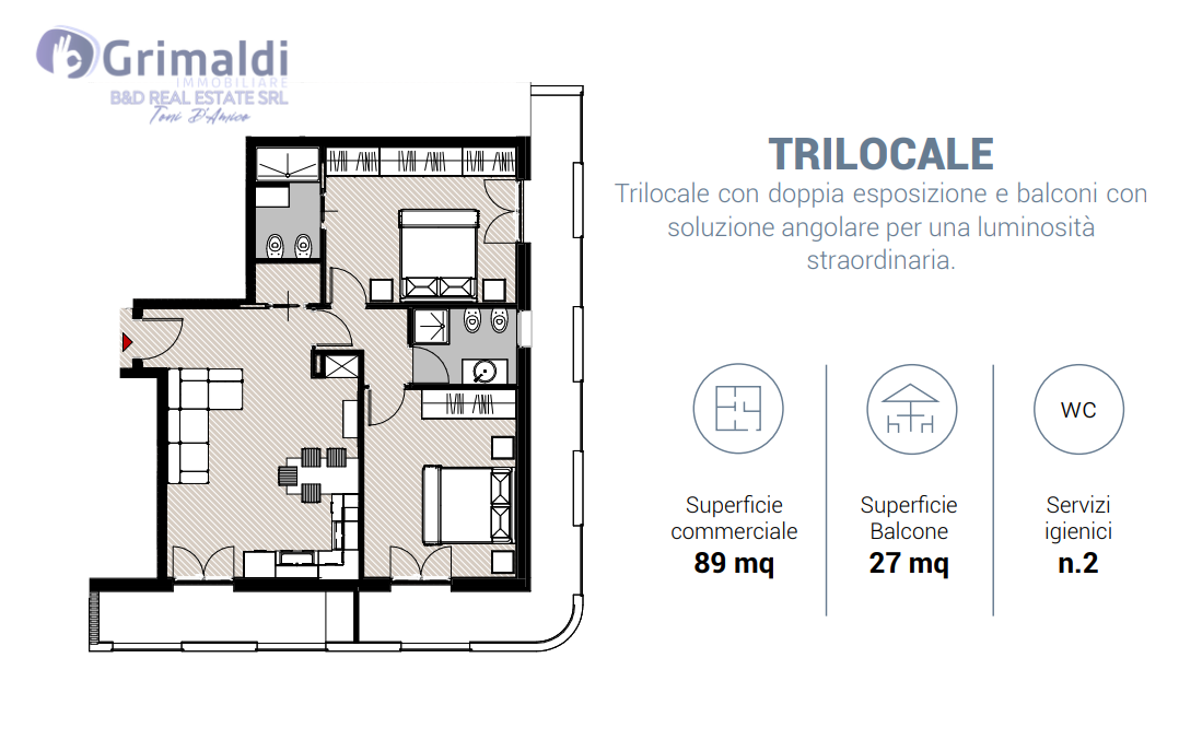 Trilocale nuovo a Bagheria