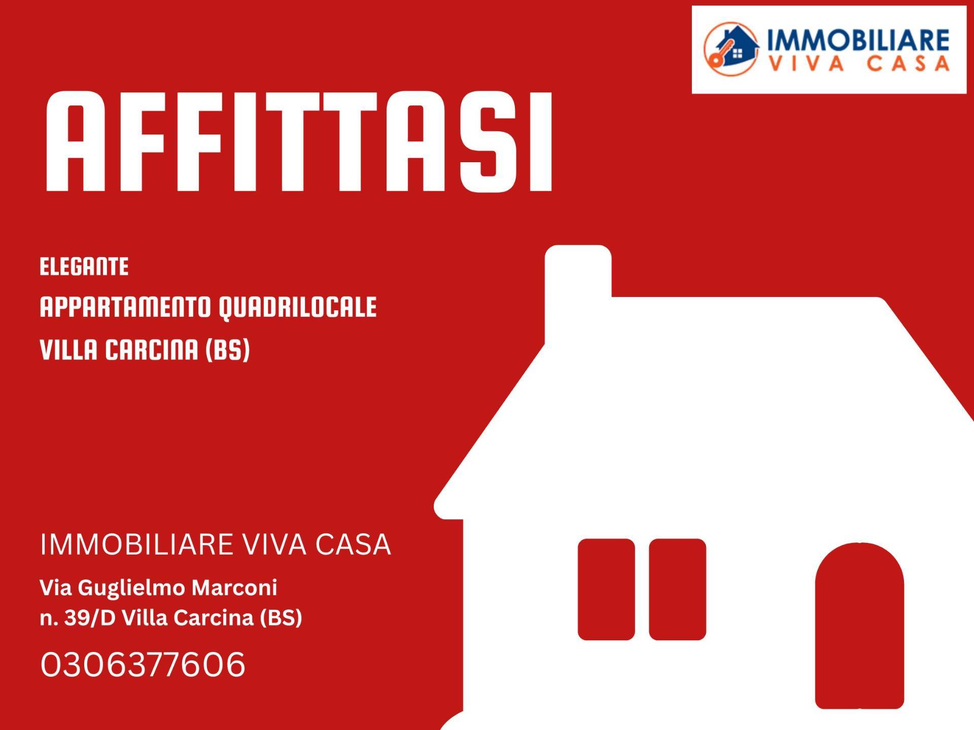 appartamento Quadrilocale in affitto a Villa Carcina