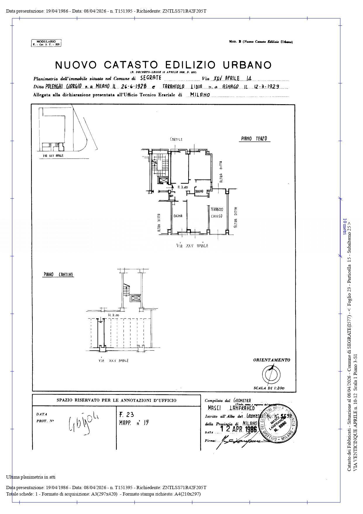 Appartamento in vendita a Segrate