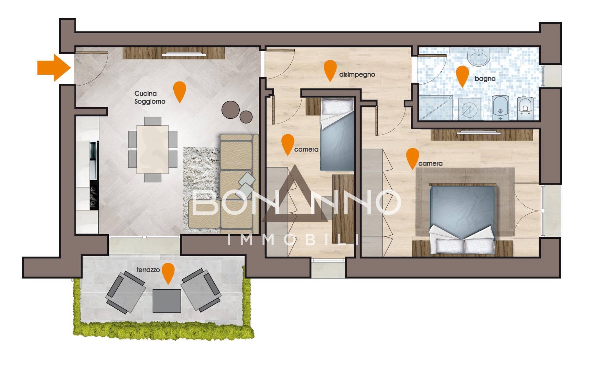 Appartamento in vendita a Treviso, S. Bona