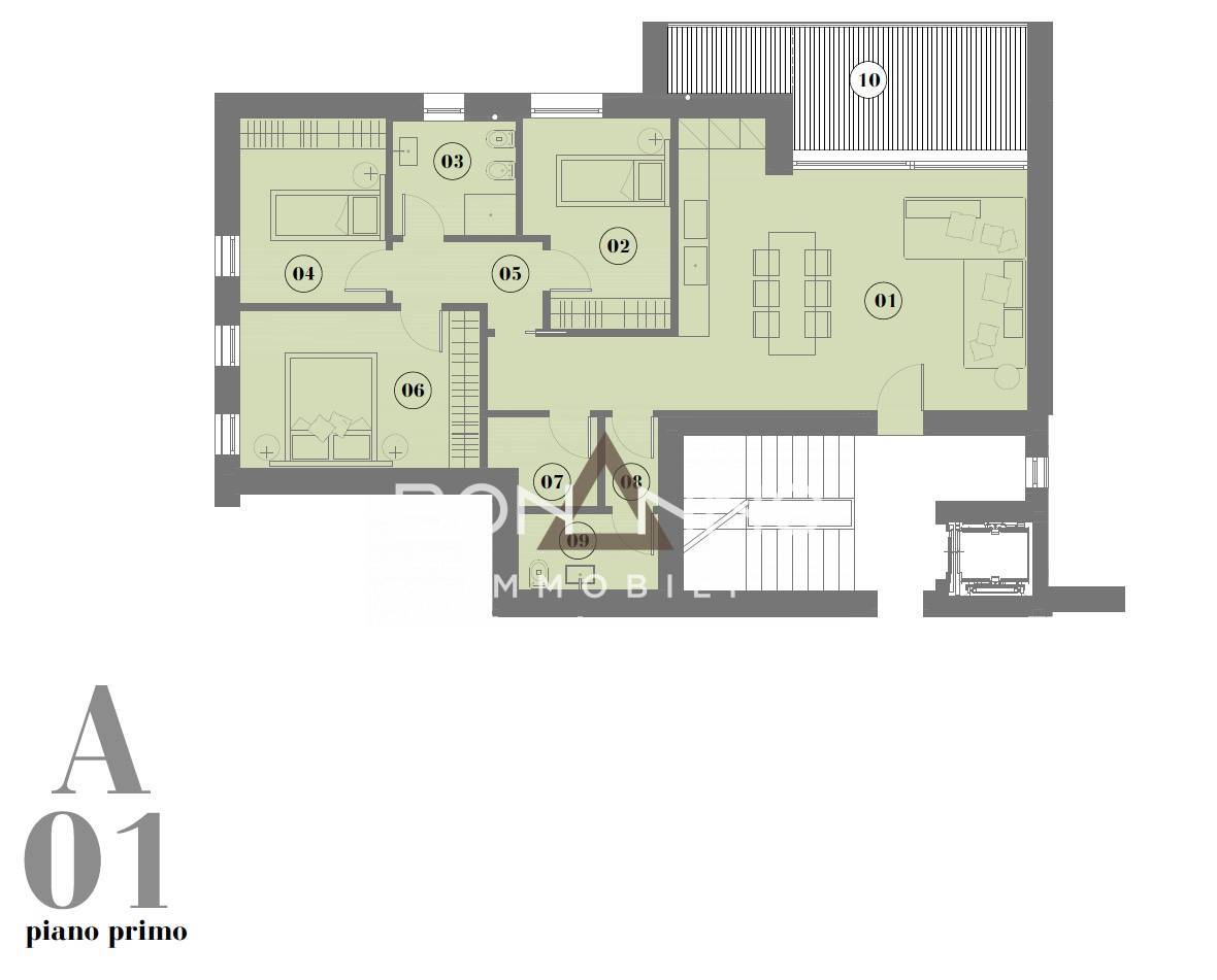 Appartamento in vendita a Montebelluna, Biadene