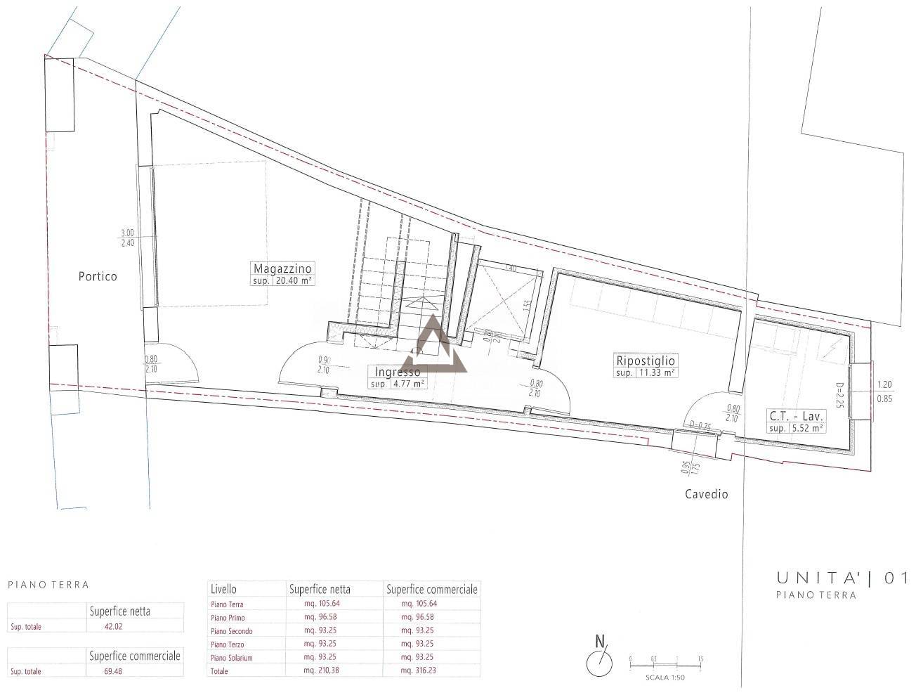 Palazzina in vendita a Treviso, Centro storico