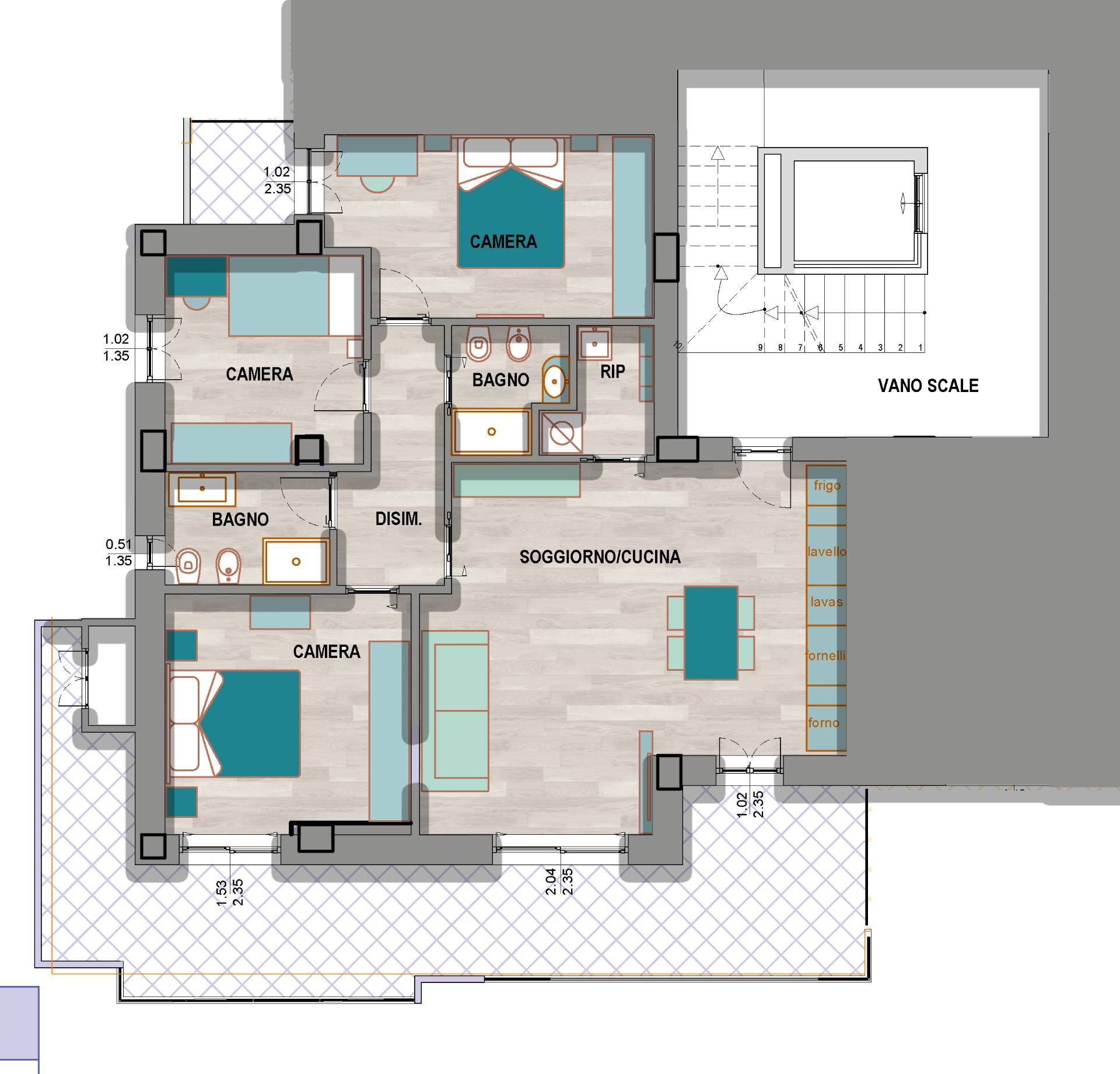 Appartamento in vendita a Porto San Giorgio, Zona Sud