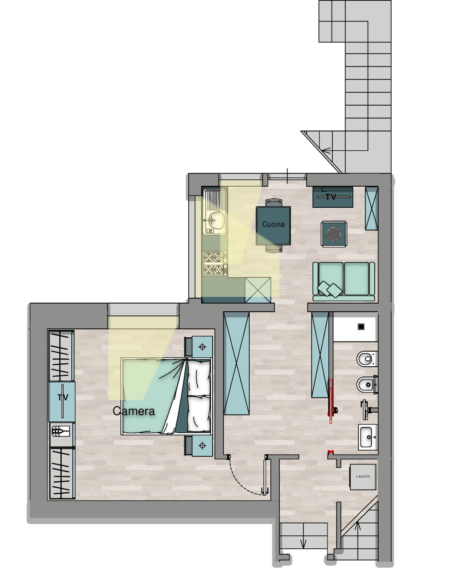 Appartamento in vendita a Fermo, San Giuliano