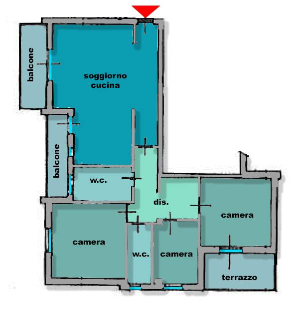 Appartamento in vendita a Porto San Giorgio, Borgo F.lli Rosselli