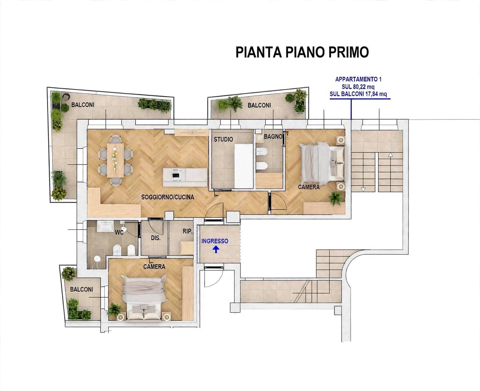 Appartamento in vendita a Porto San Giorgio, Centro