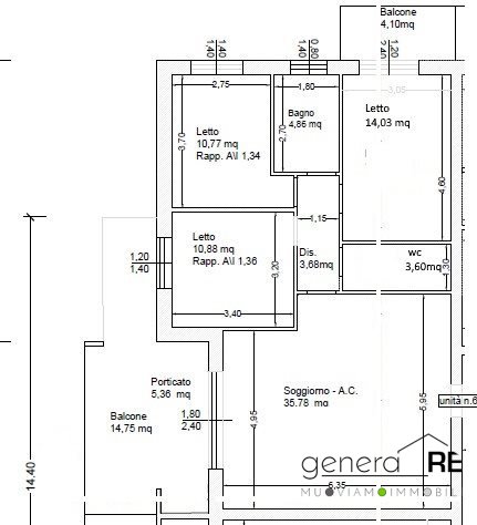 Quadrilocale classe A2 a Pescara