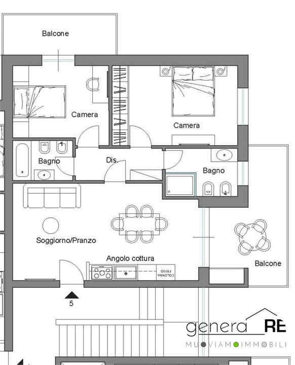 Trilocale classe A2 a Pescara