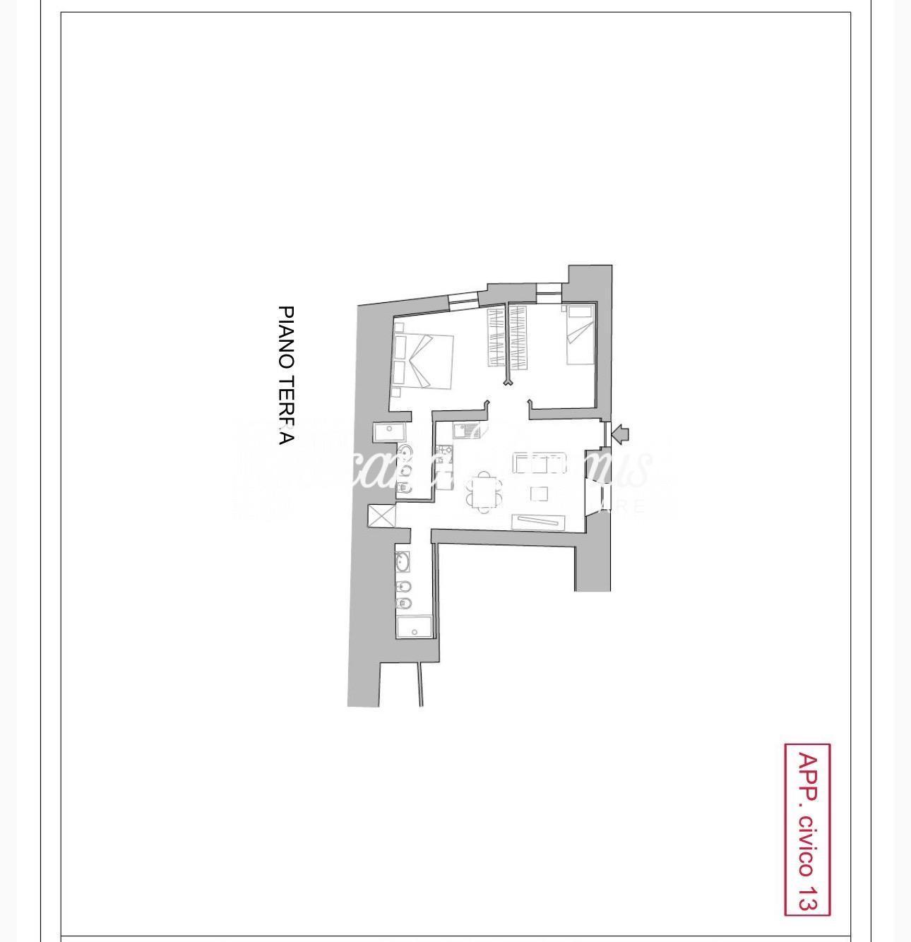 Quadrilocale ristrutturato, Siena scacciapensieri