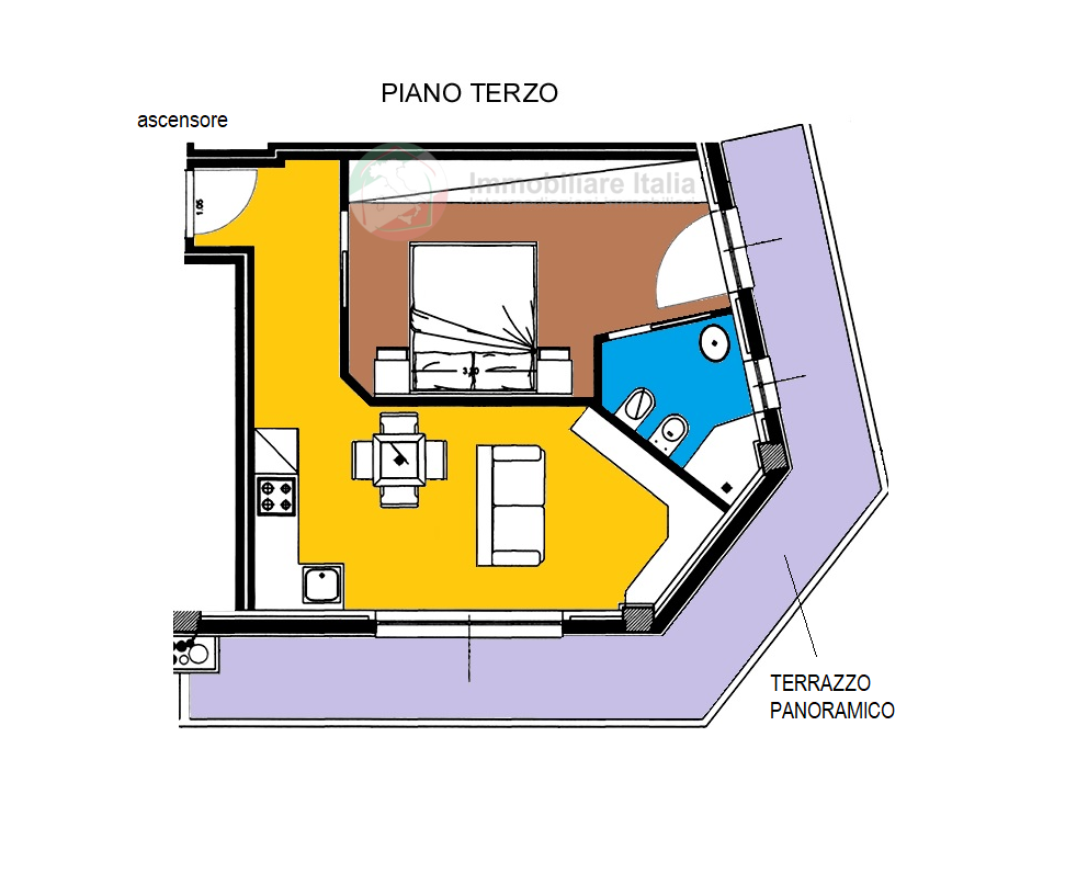 Bilocale in vendita a Gabicce Mare