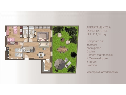 Appartamento con giardino, Firenze corso italia-porta al prato
