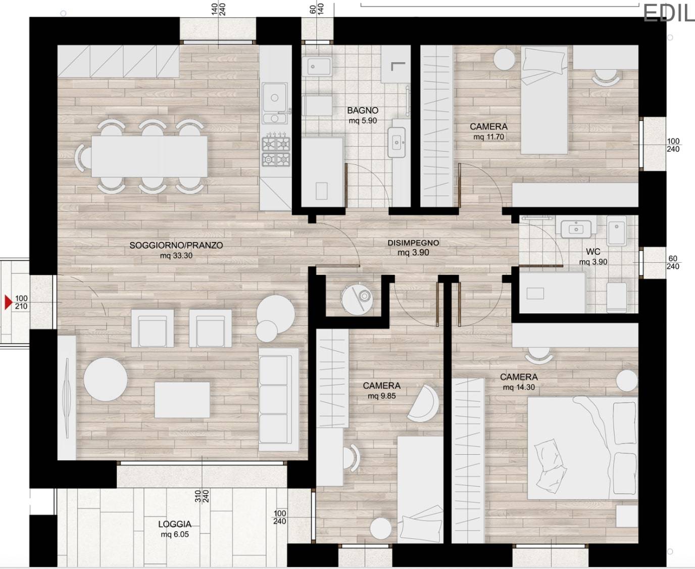 Appartamento in vendita a Monastier di Treviso