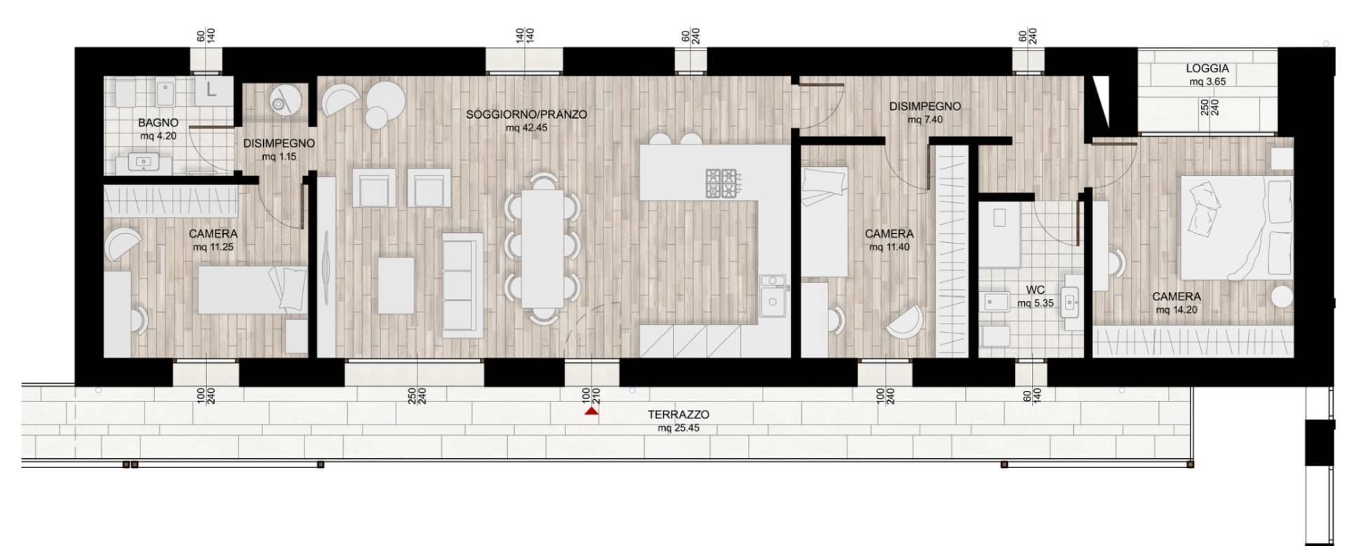 Appartamento in vendita a Monastier di Treviso