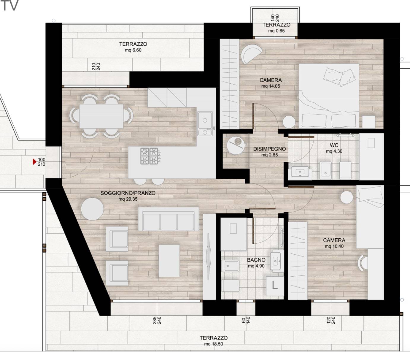 Appartamento in vendita a Monastier di Treviso