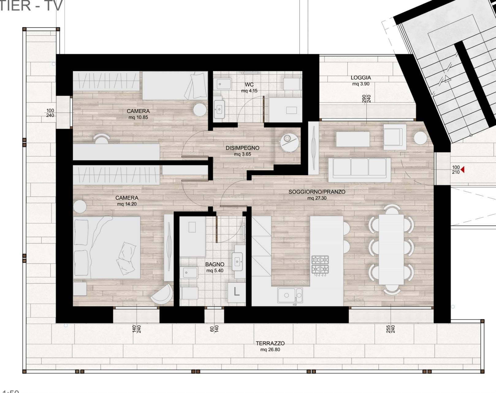 Appartamento in vendita a Monastier di Treviso