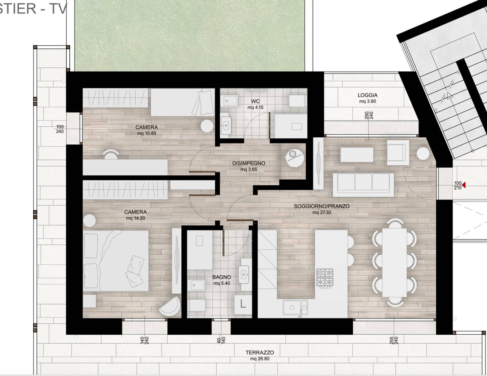 Appartamento in vendita a Monastier di Treviso