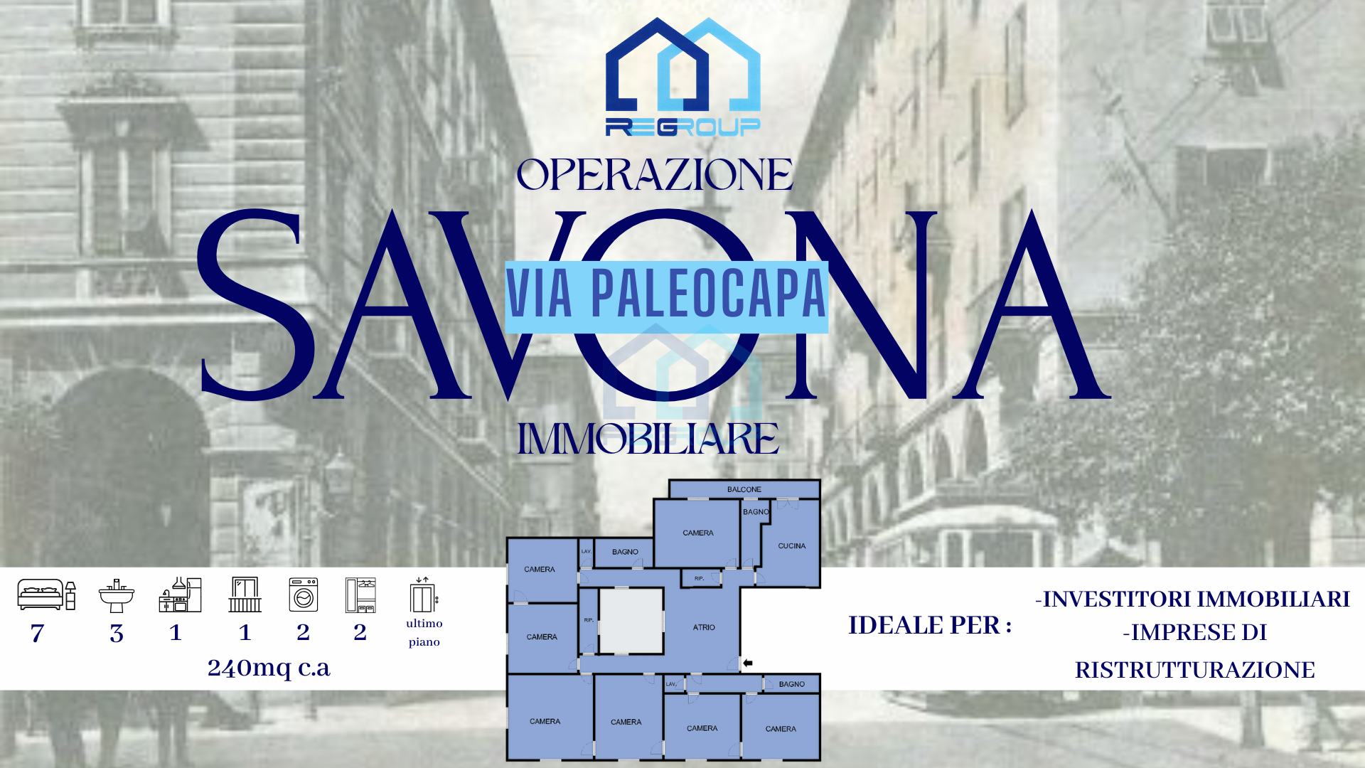 Appartamento da ristrutturare in via pietro paleocapa 16, Savona