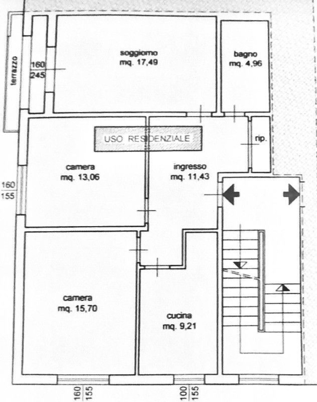 Quadrilocale con box a Empoli