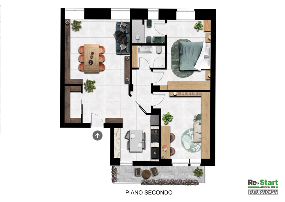 Trilocale ristrutturato in via madonna della misericordia, Chieti