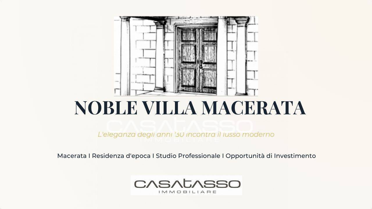 Villa in vendita a Macerata, CENTRO