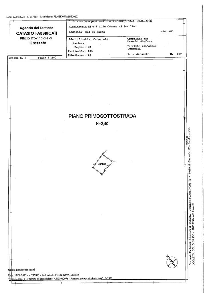 Magazzino in vendita in col di sasso, Scarlino