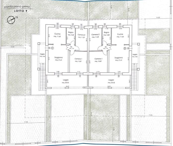 Quadrilocale con giardino a Calcinaia