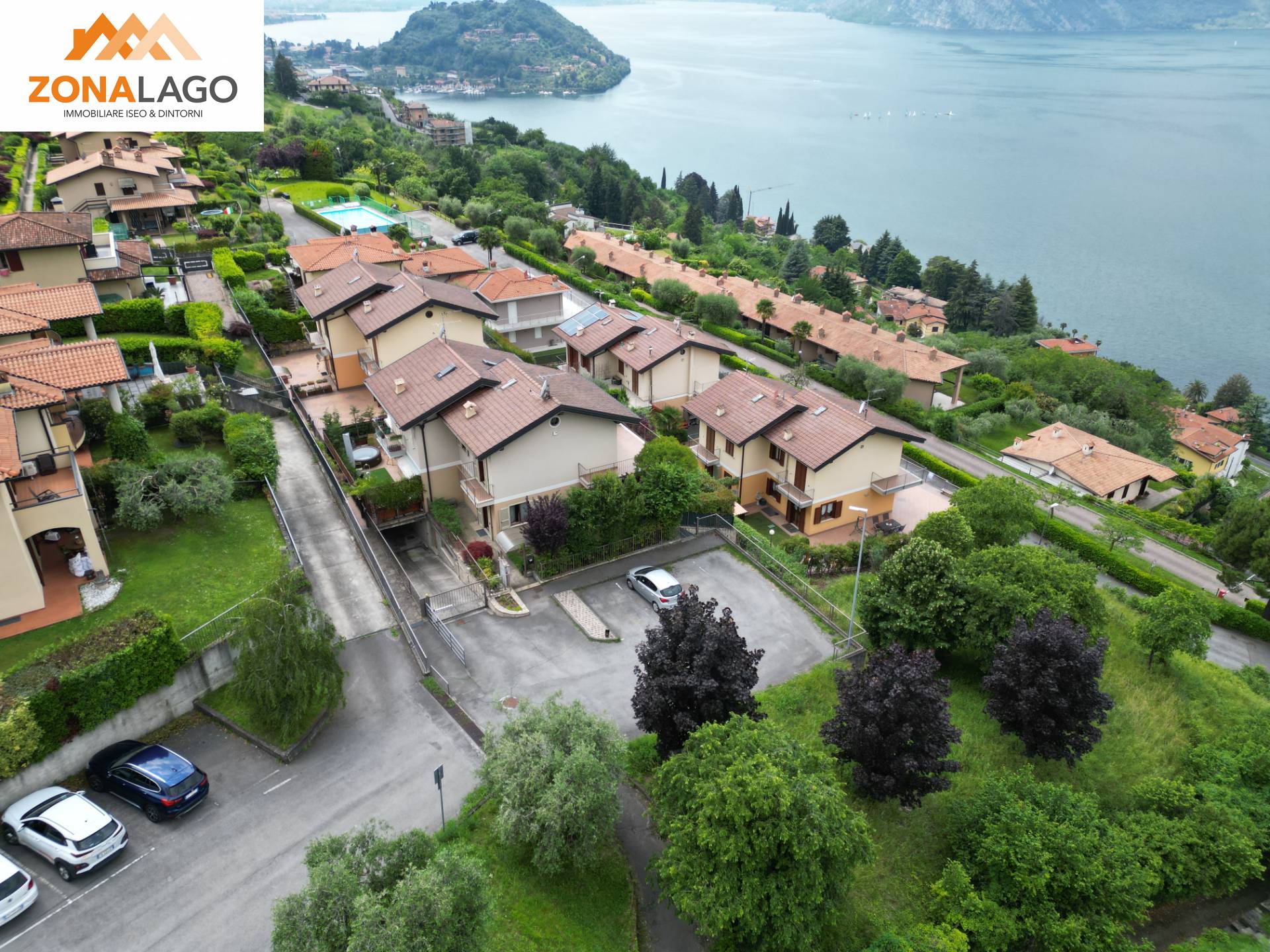 Villa vista lago a Sulzano