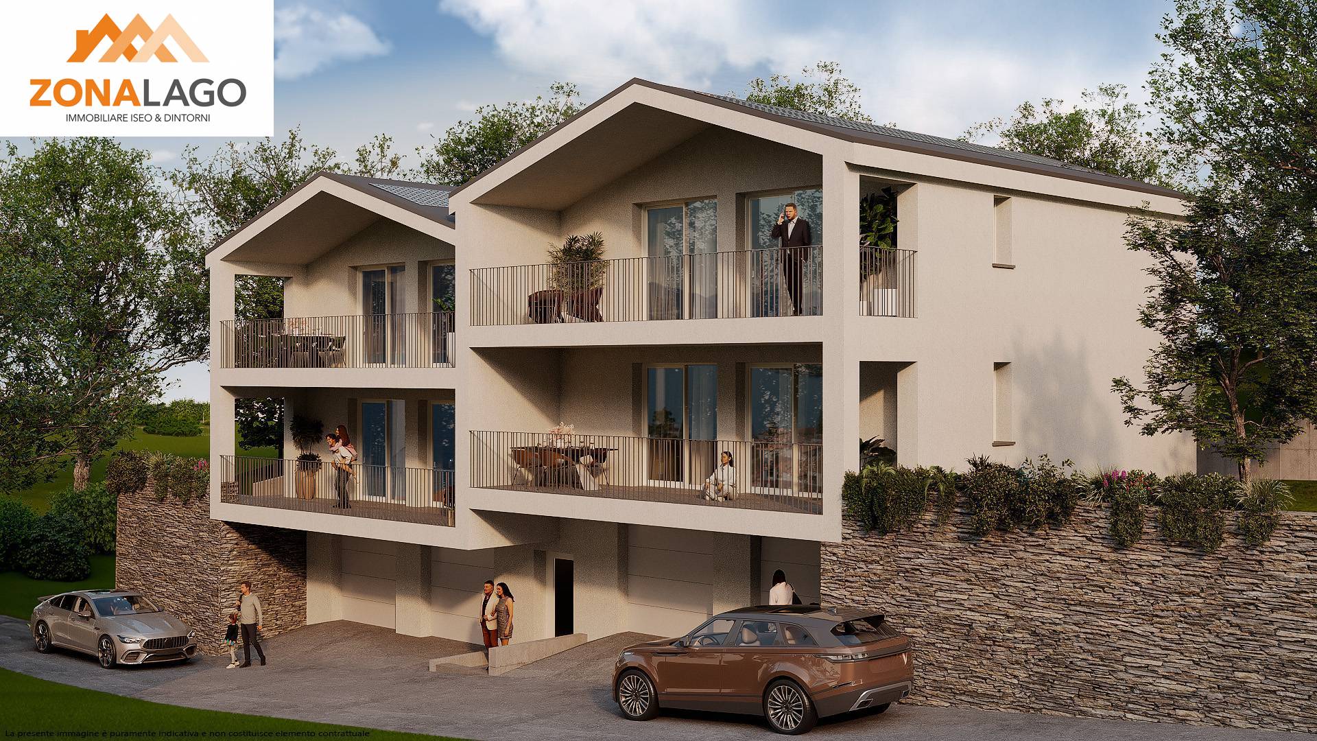 appartamento in villa in vendita a Sale Marasino