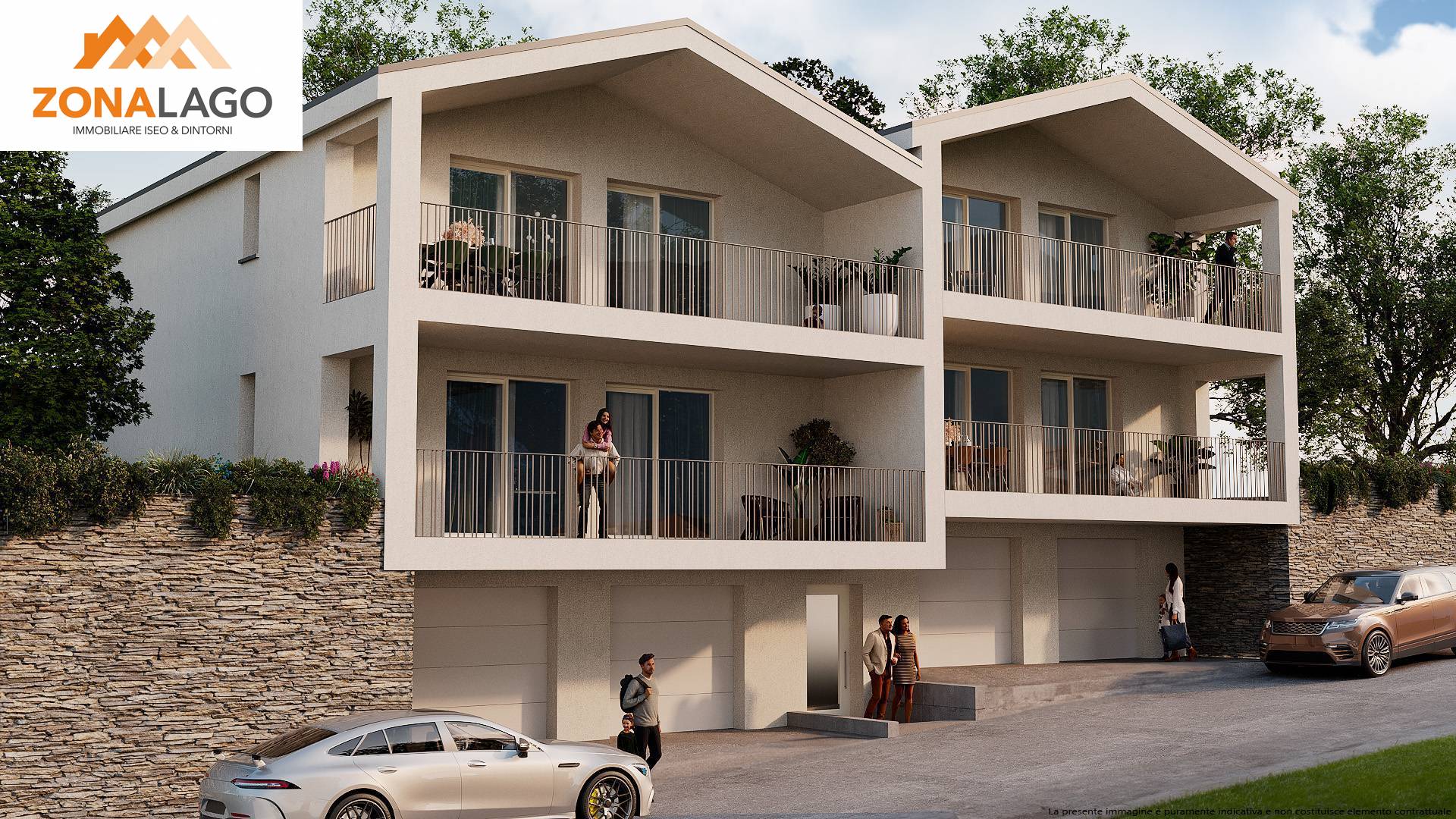 appartamento in villa in vendita a Sale Marasino