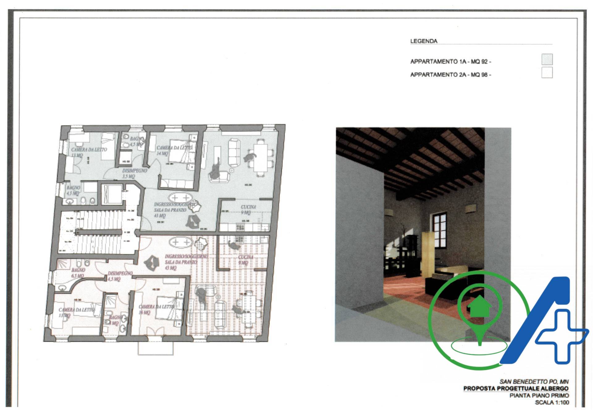 Rustico/Casale/Corte in vendita a San Benedetto Po
