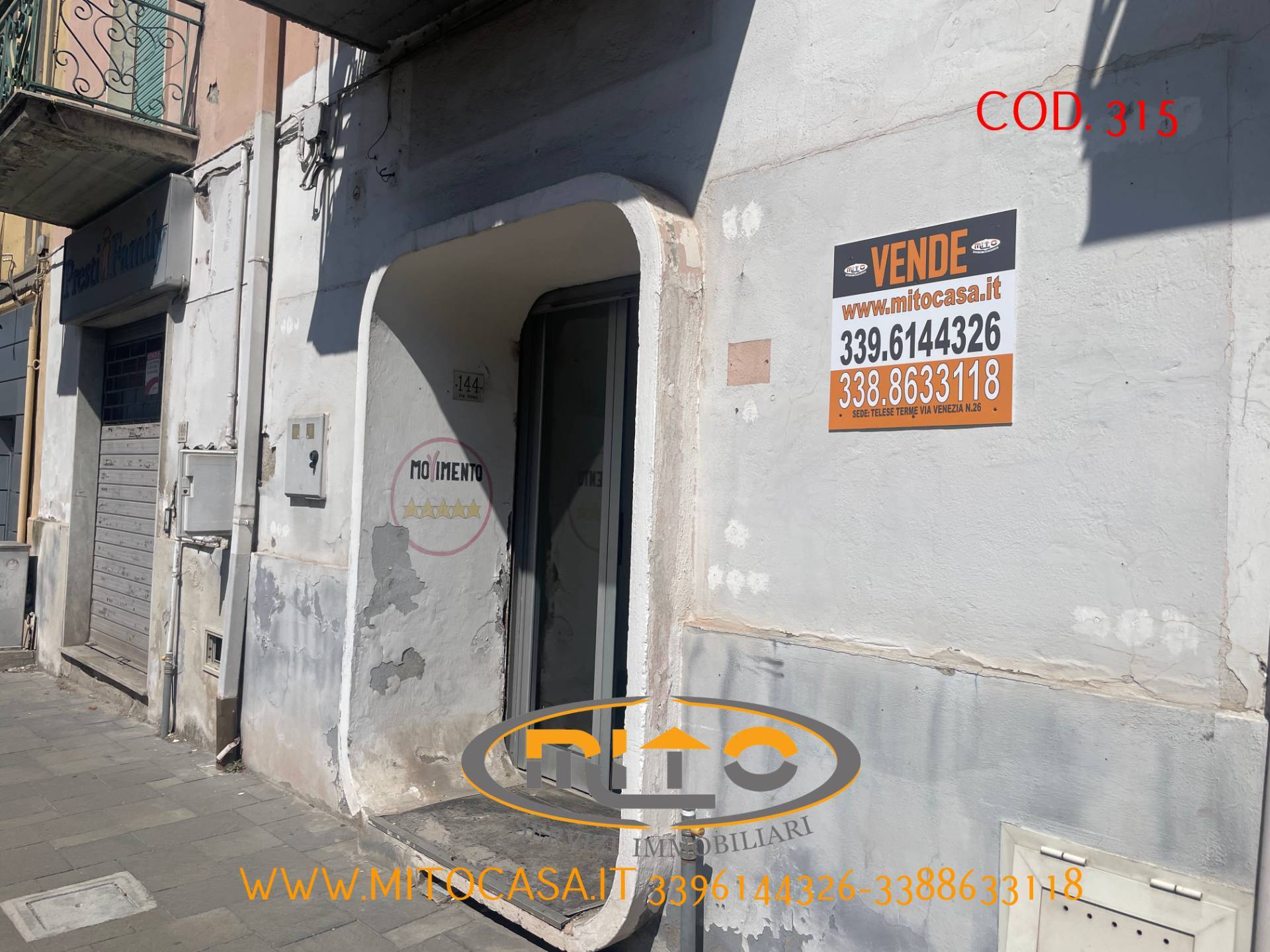 Locale commerciale in vendita a Telese Terme