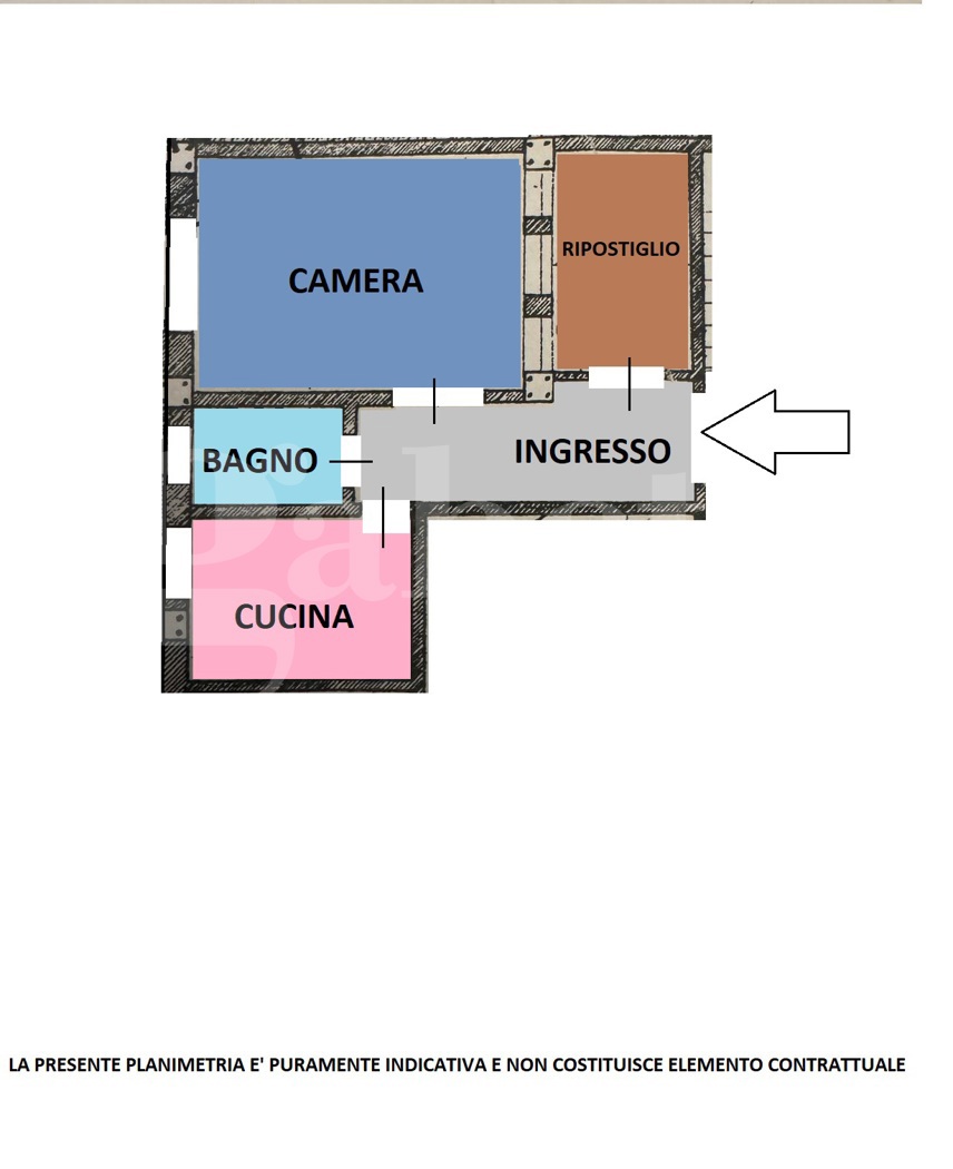 Monolocale da ristrutturare a Roma