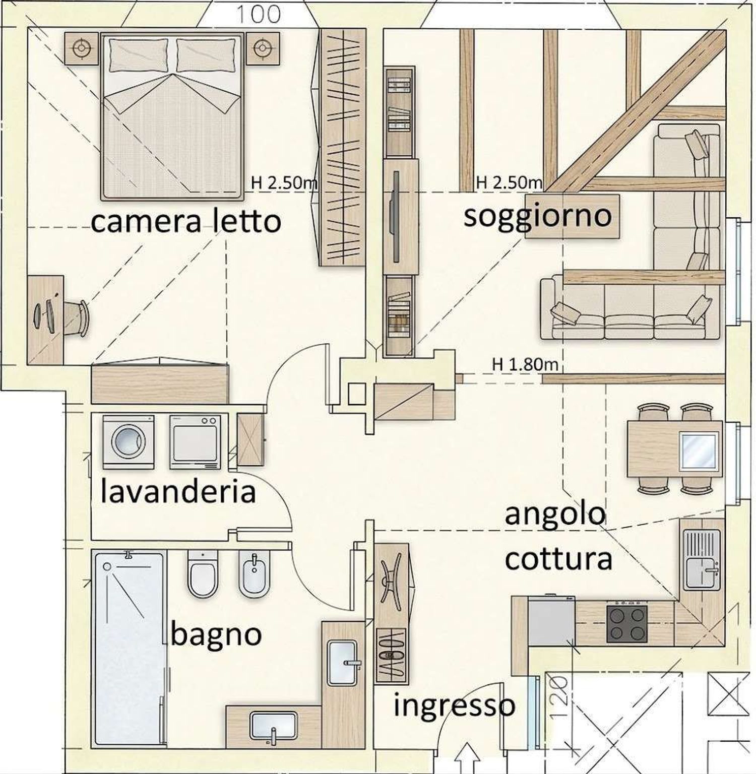 Bilocale in vendita in via via redipuglia 2b, Gassino Torinese
