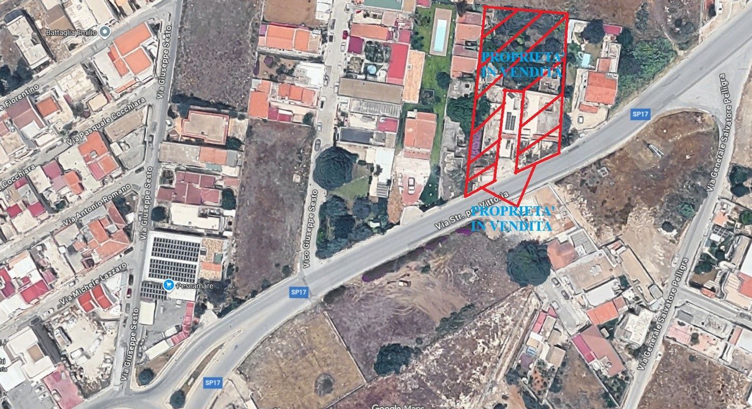 Terreno in vendita in strada per vittoria 76, Vittoria