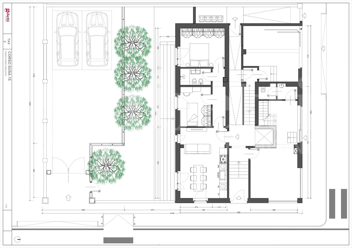 Trilocale con giardino a Rivoli