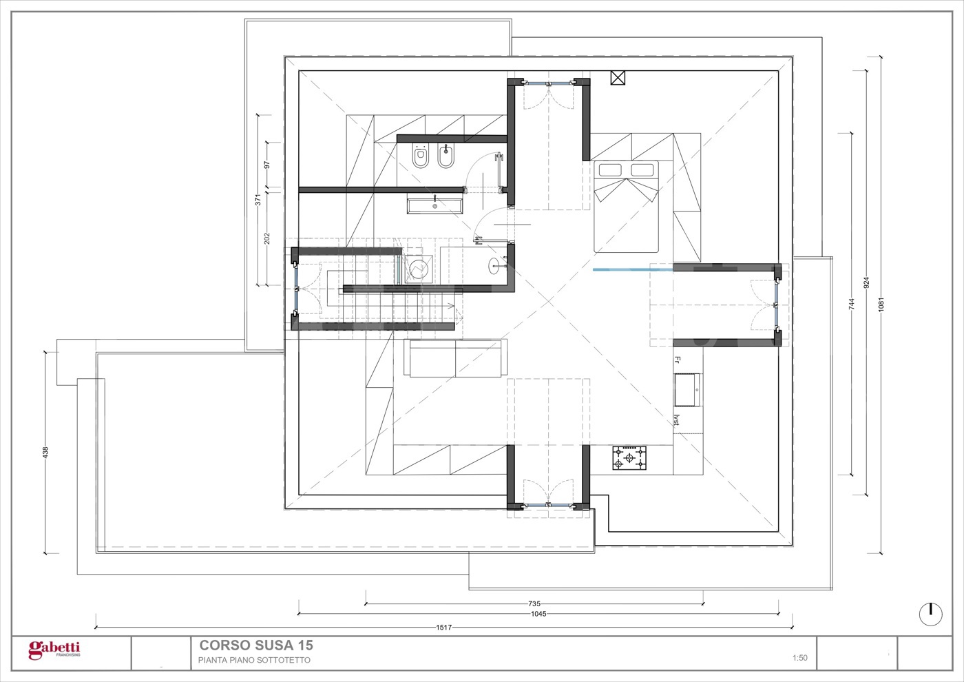 Attico ristrutturato a Rivoli
